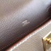 Hermes Etoupe Epsom Kelly Pochette Handmade Bag