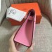 Hermes Pink Epsom Kelly Pochette Handmade Bag