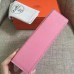 Hermes Pink Epsom Kelly Pochette Handmade Bag