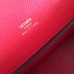 Hermes Red Epsom Kelly Pochette Handmade Bag