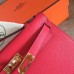 Hermes Red Epsom Kelly Pochette Handmade Bag