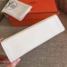 Hermes White Epsom Kelly Pochette Handmade Bag