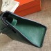 Hermes Malachite Swift Kelly Pochette Handmade Bag