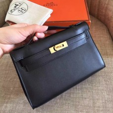 Replica Hermes Kelly Pochette Bag In Vert Veronese Epsom Leather