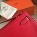 Hermes Red Swift Kelly Pochette Handmade Bag