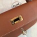 Hermes Gold Swift Kelly Mini II 20cm Handmade Bag