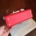 Hermes Red Swift Kelly Mini II 20cm Handmade Bag