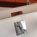 Hermes White Epsom Kelly Sellier 28cm Handmade Bag