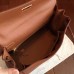 Hermes Brown Swift Kelly Retourne 32cm Handmade Bag