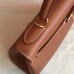 Hermes Brown Swift Kelly Retourne 32cm Handmade Bag