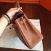 Hermes Brown Swift Kelly Retourne 32cm Handmade Bag