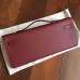 Hermes Bordeaux Epsom Kelly Cut Clutch Handmade Bag