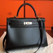 Hermes Black Box Kelly Retourne 32cm Handmade Bag Hermes Black Box Kelly Retourne 32cm Handmade Bag