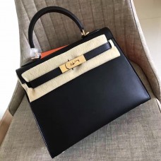 Hermes Black Swift Kelly Sellier 28cm Handmade Bag Hermes Black Swift Kelly Sellier 28cm Handmade Bag