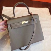 Hermes Etoupe Epsom Kelly Sellier 28cm Handmade Bag Hermes Etoupe Epsom Kelly Sellier 28cm Handmade Bag