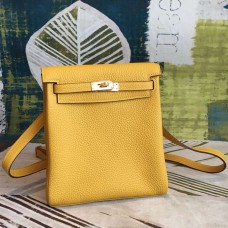Hermes Yellow Clemence Kelly Ado PM Backpack Hermes Yellow Clemence Kelly Ado PM Backpack