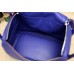 Hermes Blue Electric Clemence Lindy 34cm Bag