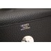 Hermes Black Clemence Lindy 34cm Bag