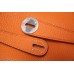 Hermes Orange Clemence Lindy 34cm Bag