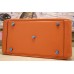 Hermes Orange Clemence Lindy 34cm Bag