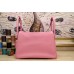 Hermes Pink Clemence Lindy 34cm Bag