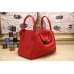 Hermes Red Clemence Lindy 34cm Bag