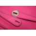 Hermes Rose Red Clemence Lindy 34cm Bag