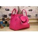 Hermes Rose Red Clemence Lindy 34cm Bag