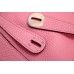 Hermes Pink Clemence Lindy 30cm Bag