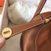 Hermes Gold Lindy 26cm Swift Handmade Bag