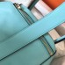 Hermes Blue Atoll Lindy 26cm Swift Handmade Bag