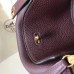 Hermes Bordeaux Lindy 26cm Clemence Handmade Bag