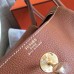 Hermes Gold Lindy 26cm Clemence Handmade Bag