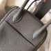 Hermes Gris Mouette Lindy 26cm Clemence Handmade Bag