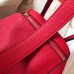 Hermes Red Lindy 26cm Clemence Handmade Bag