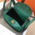 Hermes Vert Vertigo Lindy 26cm Clemence Handmade Bag