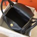 Hermes Black Lindy 30cm Swift Handmade Bag