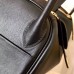 Hermes Black Lindy 30cm Swift Handmade Bag