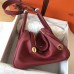 Hermes Bicolor Lindy 30cm Swift Bordeaux Handmade Bag