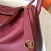 Hermes Bicolor Lindy 30cm Swift Bordeaux Handmade Bag