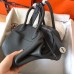 Hermes Vert Gris Lindy 30cm Clemence Handmade Bag