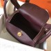 Hermes Bordeaux Lindy 30cm Clemence Handmade Bag