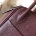 Hermes Bordeaux Lindy 30cm Clemence Handmade Bag