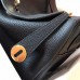 Hermes Black Lindy 30cm Clemence Handmade Bag