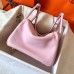 Hermes Pink Lindy 30cm Clemence Handmade Bag