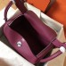 Hermes Purple Lindy 30cm Clemence Handmade Bag