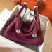 Hermes Purple Lindy 30cm Clemence Handmade Bag