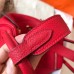Hermes Red Lindy 30cm Clemence Handmade Bag
