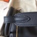 Hermes Dark Blue Lindy 30cm Clemence Handmade Bag