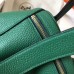 Hermes Vert Vertigo Lindy 30cm Clemence Handmade Bag